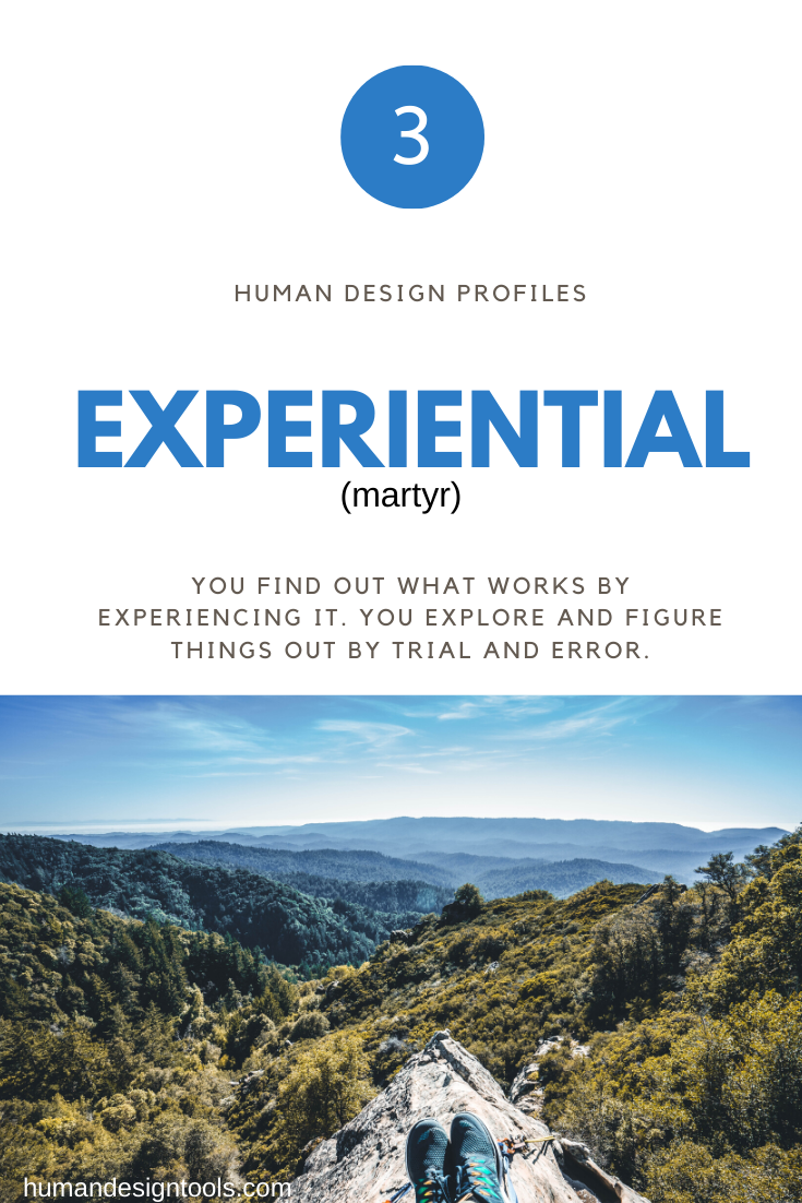 Human design profile line 3 martyr experimenter Human Design