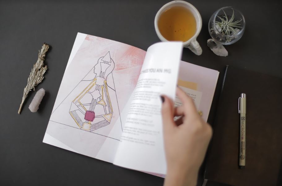 human design guidebook complete collection. photo of the inside of a guidebook. 