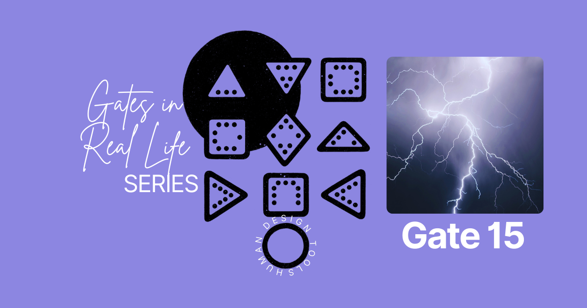 gate 15 in real life, abstract image showing the gates in the centers in the chart