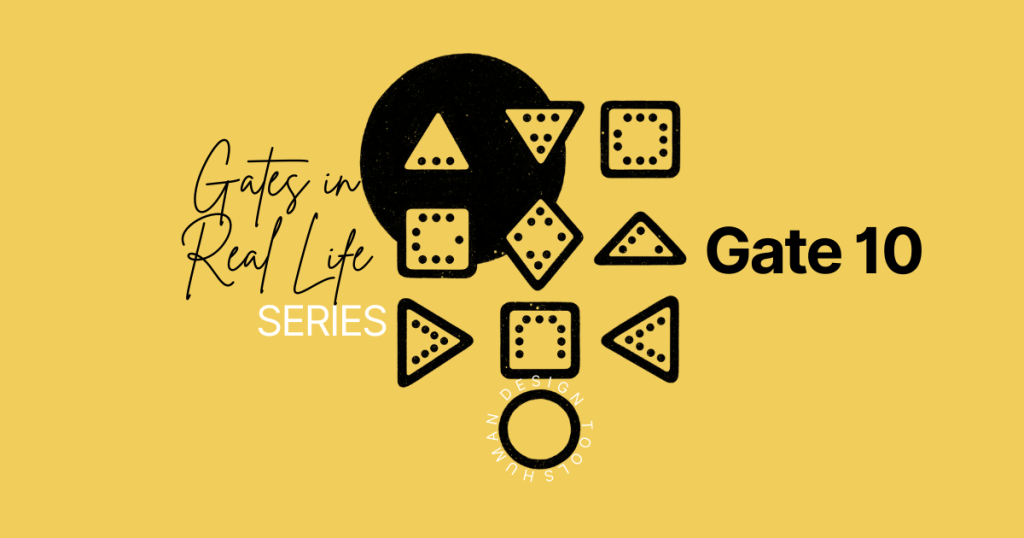 gate 10 in real life, abstract image showing the gates in the centers in the chart